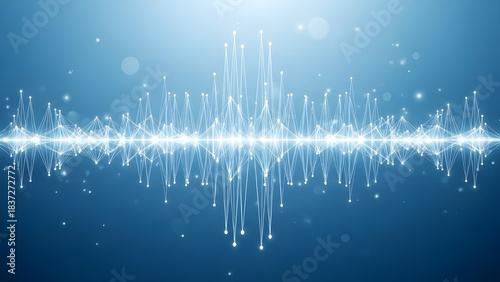 Un fondo abstracto azul claro que presenta una línea de latidos digitales con patrones tecnológicos sutiles, adecuado para presentaciones de atención médica