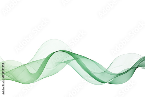 Green abstract wave. Presentation template. Eps 10