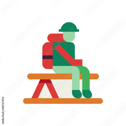 man sitting on a chair