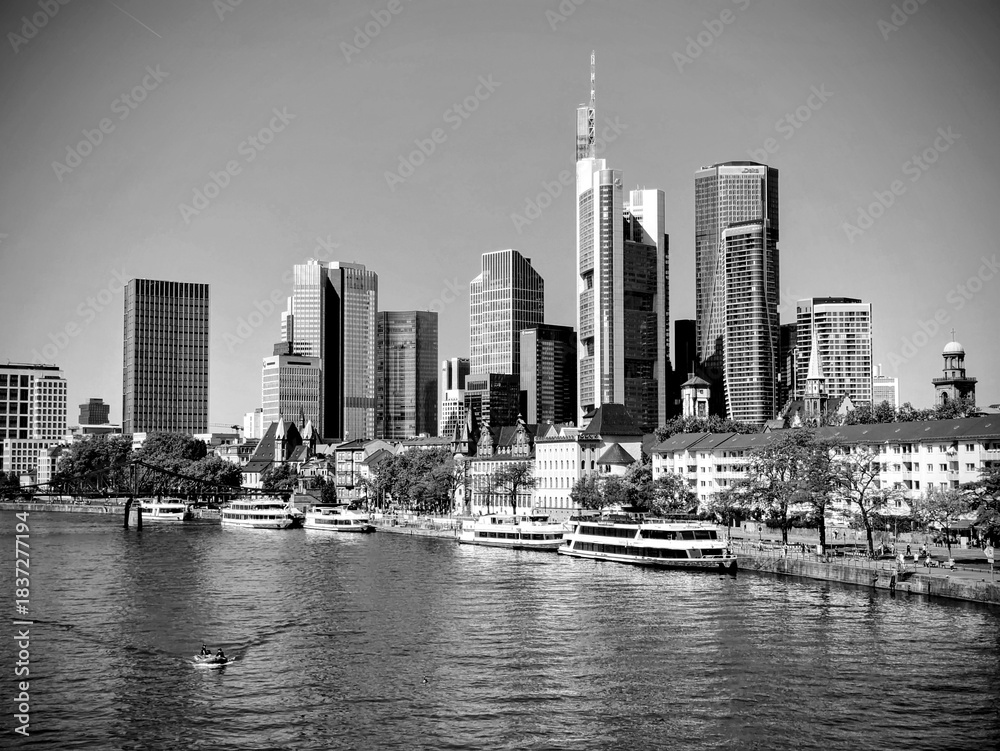 Fototapeta premium BLANCO Y NEGRO SKYLINE