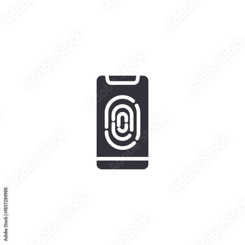 Fingerprint biometric icon showing advanced identity authentication, login verification, privacy access security, and digital protection.