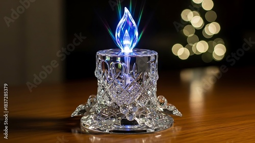 “Happy New Year 2026 celebratory background featuring a futuristic AI-inspired digital glow design, neon lights, modern abstract shapes, festive atmosphere, high-resolution creative artwork suitable f