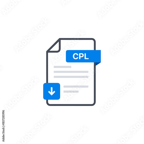 Document with CPL label and download icon.