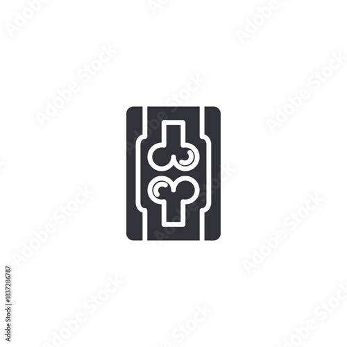 A DNA strand icon symbolizing genetic testing, molecular research, and advanced medical biotechnology analysis.