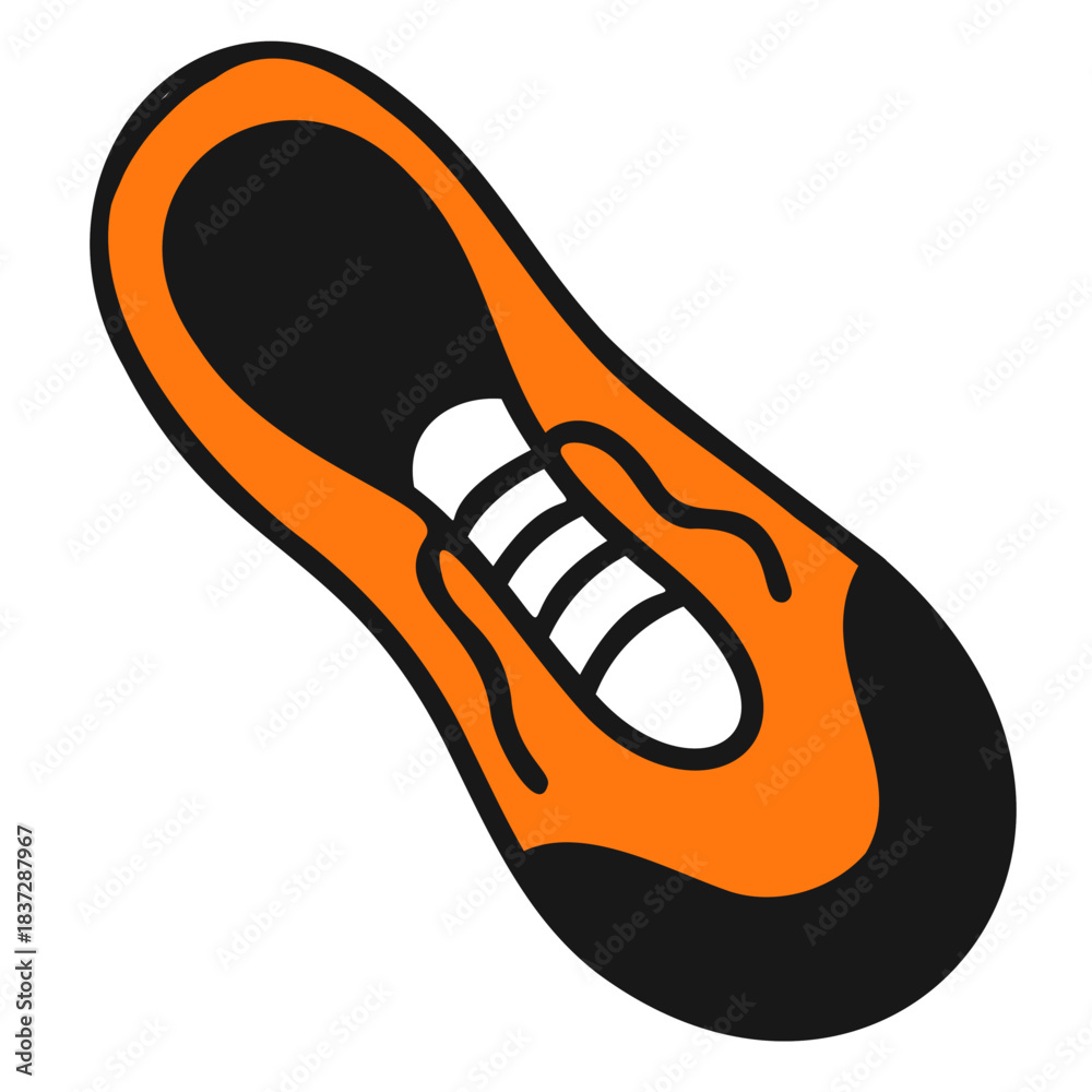 Obraz premium Sports Sneakers Shoes. Hand-drawn Doodle