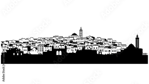 silhouette of the city