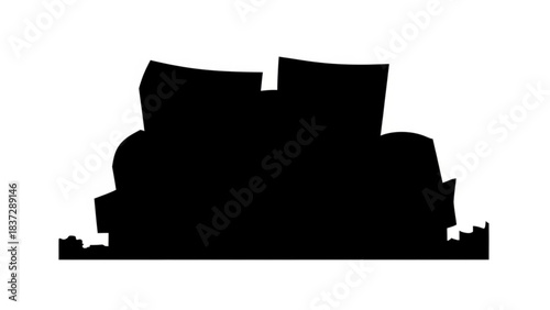 silhouette of castle