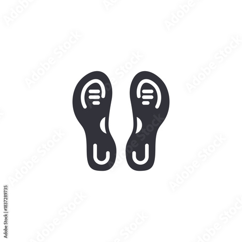 Foot reflexology icon representing physiotherapy treatment, plantar therapy, pressure point massage, and rehabilitation care.