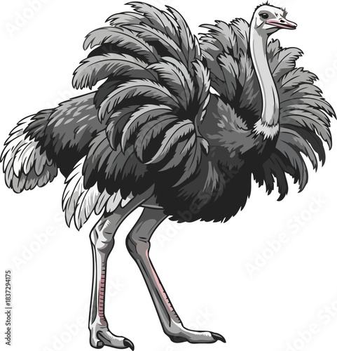 earthbound majesty savanna icons striking presence and unflappable spirit, isolated on transparent background