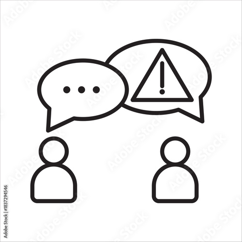 Public Relations icon. Media Engagement, with a white background.