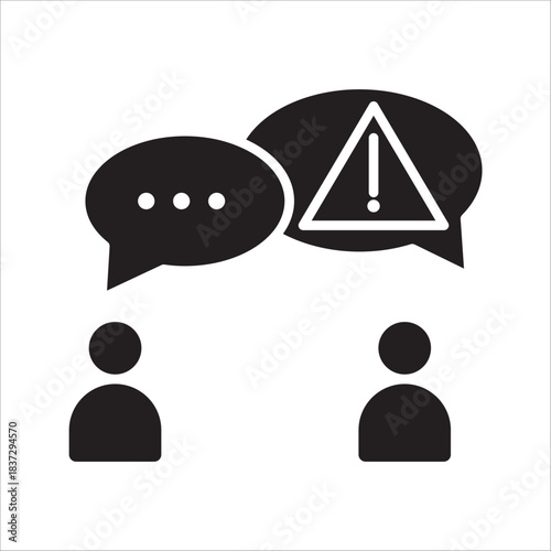 Public Relations icon. Media Engagement, with a white background.