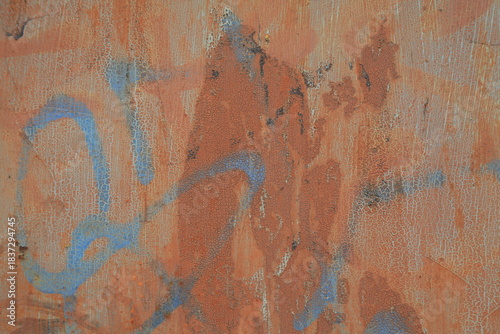 Old wall and concrete textures, peeling paint, rust, and graffiti backgrounds