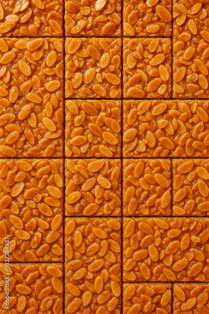Naklejka premium Almond Florentine Texture Pattern