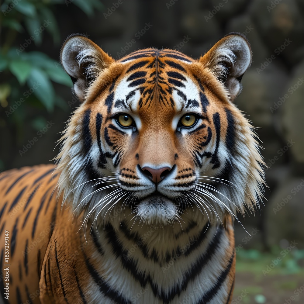 Fototapeta premium tiger in zoo