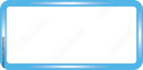 Victor Illustrator  rectangular frame with rounded corners, designed in a light blue color that conveys a sense of calmness and tranquility. The gradient effect, transitioning from a lighter blue at