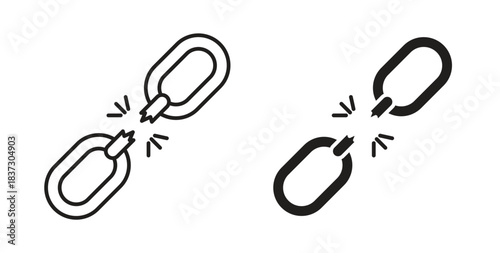 Weakness icons set isolated on white background flat vector illustration.