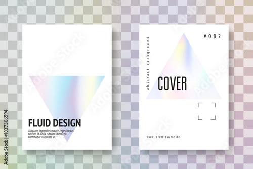 Holographic Fluid. Crystal Effect. Chrome Banner. Business White Brochure. Geometric Poster. Hologram Background. Blue Neon Paper. Purple Holographic Fluid