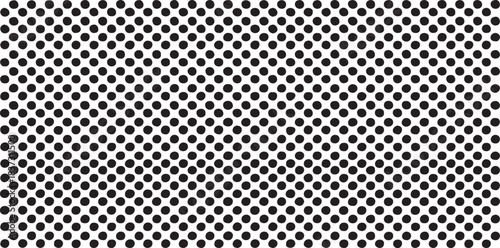 Abstract grunge background with polka dots. Black and white texture vector.