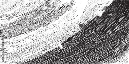 Vector brush stroke texture. Distressed uneven grunge background. Abstract vector illustration. Overlay over any design to create interesting effect and depth. Black isolated on white. EPS10