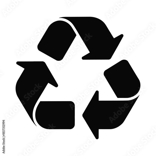 Recycling symbol representing environmental conservation