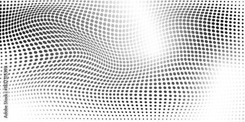 Abstract black dots haftone on white background. Comic pop art design. Modern design. Vector illustration.