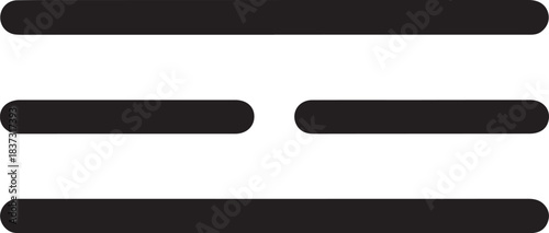 Minimal Horizontal Bar Vector