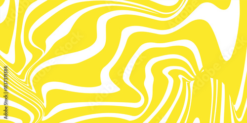 yellow wave background with thick lines