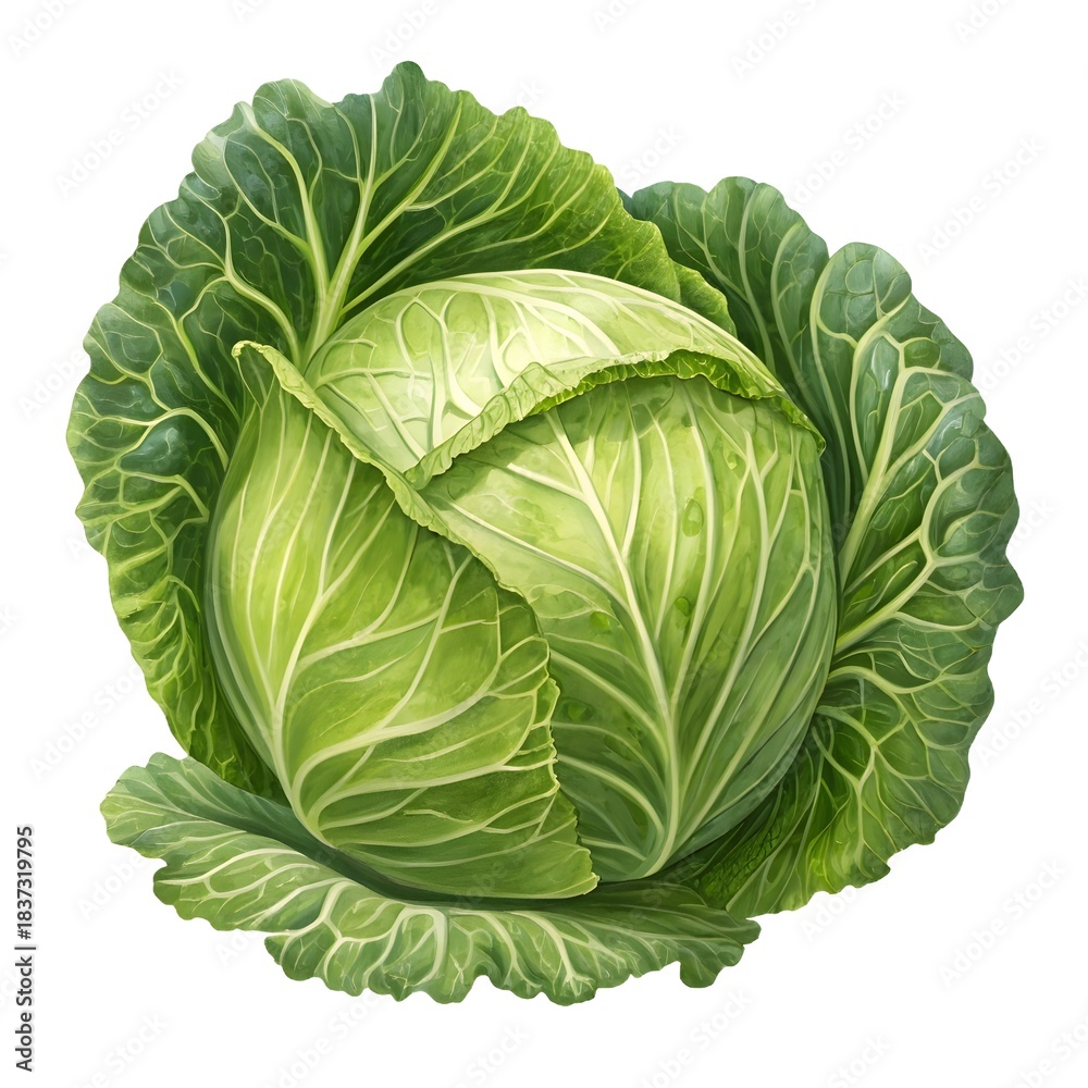 Fototapeta premium cabbage isolated on white background