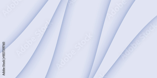 light blue abstract background with realistic 3D shadow waves, vector eps10