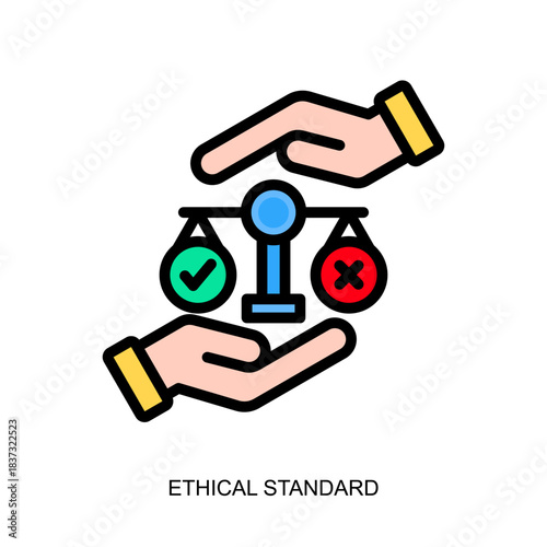 Ethical Standard Color Lineal Color Icon
