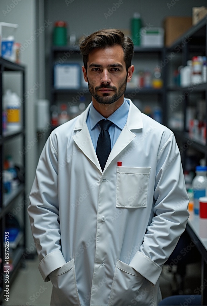 Fototapeta premium AI generated Responsible for managing stock and ensuring adherence in clinical storage