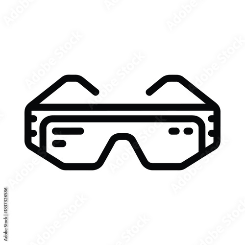 Virtual reality goggles icon