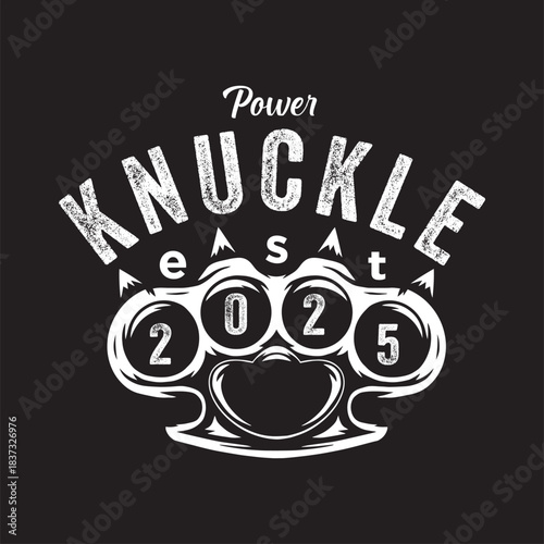 PrintaVintage illustration of knuckle logo
