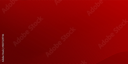 Elegant red gradations background with wavy curved lines creating a smooth wave effect. Ideal for modern designs, tech themes, wallpaper themes and dynamic visual