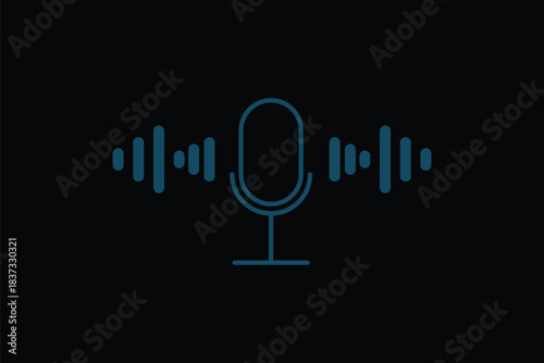Microphone icon set isolated on white background. Karaoke, podcast, music, broadcasting and audio recording icons. podcasting, broadcasting, communication, music, voice, radio, and speech, vector. 