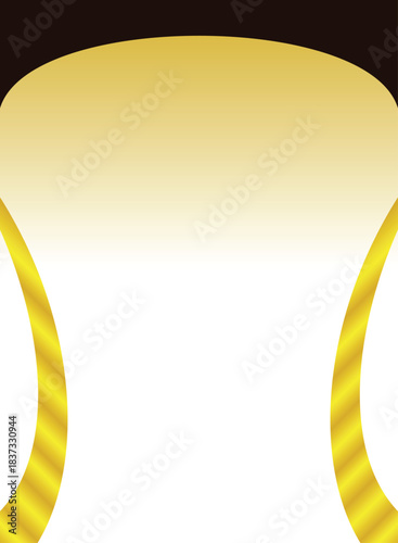 Golden Beer Mug With Frothy Head and Bubbles.