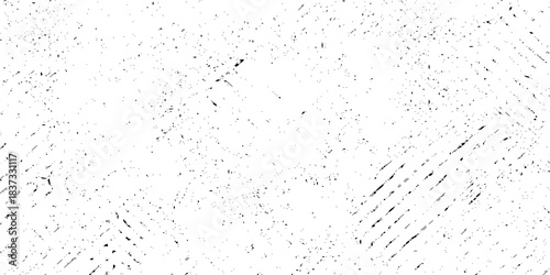 Abstract texture grunge made of diagonal streaks and distressed lines, black ink on a white background. grunge scratch patterns, chaotic linear noise. dirty monochrome pattern of the old worn surface.