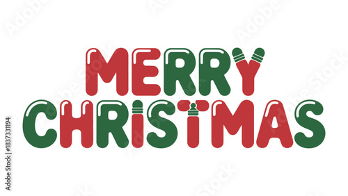 Joyful Tidings: A vibrant holiday greeting, spreading festive cheer and the spirit of the season through a whimsical arrangement of text and design.