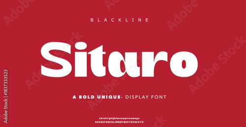 Sitaro is a modern rounded display font with friendly curves and bold character presence