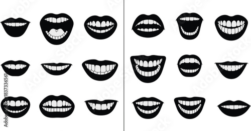 Extensive vector silhouette collection of public transportation elements, including metro stations, rail vehicles, buses, and accompanying commuter and traffic graphics for urban design.