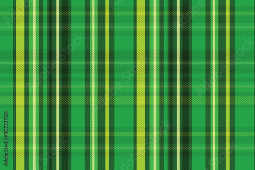 St. Patrick’s Day Green Tartan Seamless Pattern for Festive Design