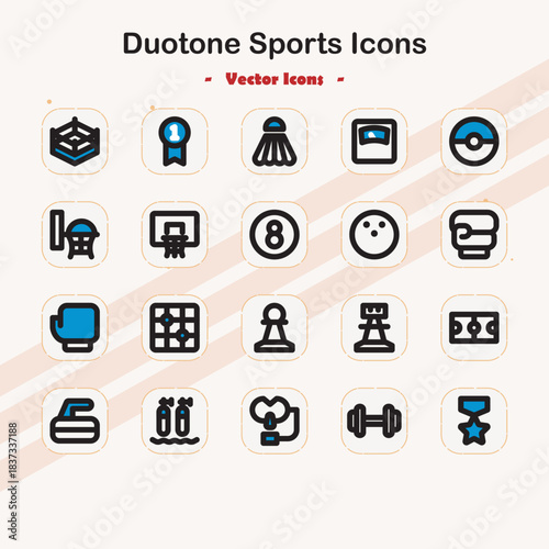 Legendary athletes in iconic duotone sports illustrations professional