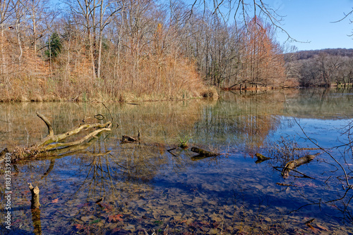 City lake Tennessee in early winter