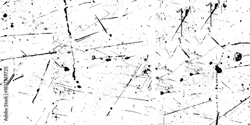 White and black ink splatter grunge dust particle and dust grain texture. grunge texture with scratches and cracks paint wall texture. dust overlay distress grain with scratch grunge urban background.