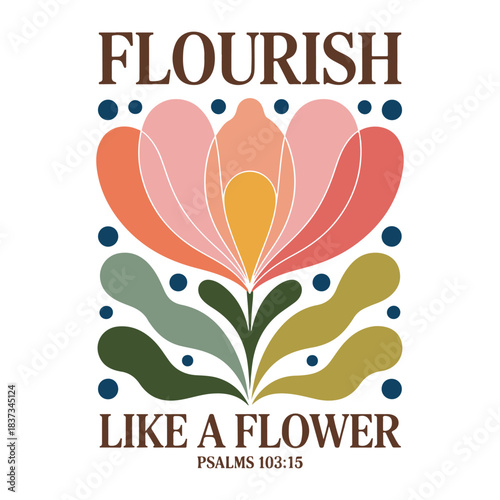 Psalm 103:15 Floral SVG