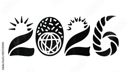 2026: A visual representation of the year 2026, featuring a stylized world globe icon, conveying themes of global connectivity, planning, and future prospects.