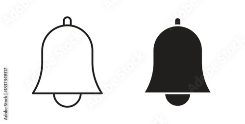 Bell icons designs can be used for mobile, ui, websites
