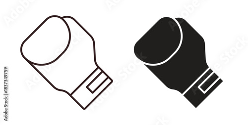 Boxing glove icons designs can be used for mobile, ui, websites
