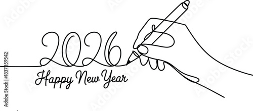 Vector illustration of a hand holding a pencil or brush, a concept design sketch, or a drawing symbol gesture