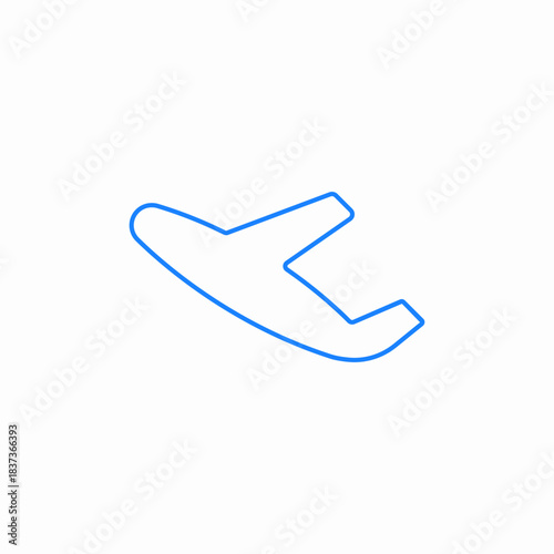 plane aircraft icon sign vector